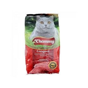 Корм для кошек сухой «Chammy» с говядиной 1,9 кг