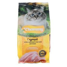 Корм для кошек сухой «Chammy» с курицей 1,9 кг