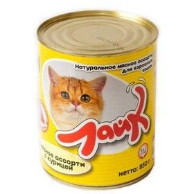 Корм «Лайк» консервы для кошек 850 г мясное ассорти с курицей